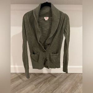 Used Women’s Target Mossimo Supply Co Olive Green Button Up Cardigan Size XS